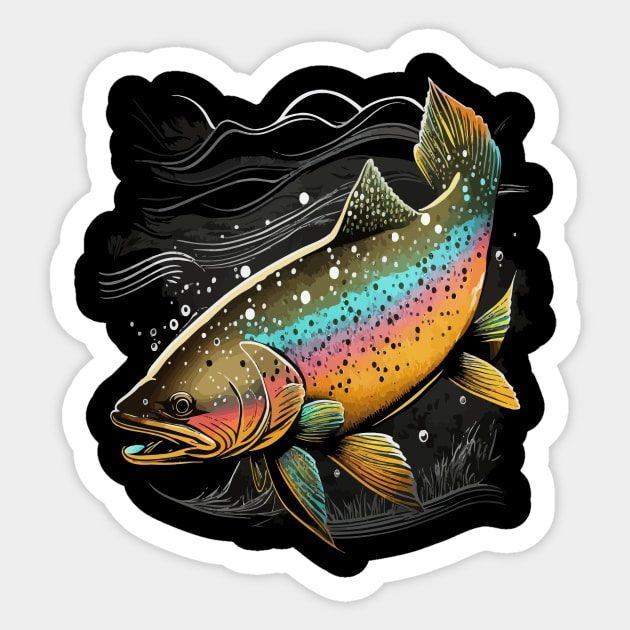 Trout Sticker by JH Mart